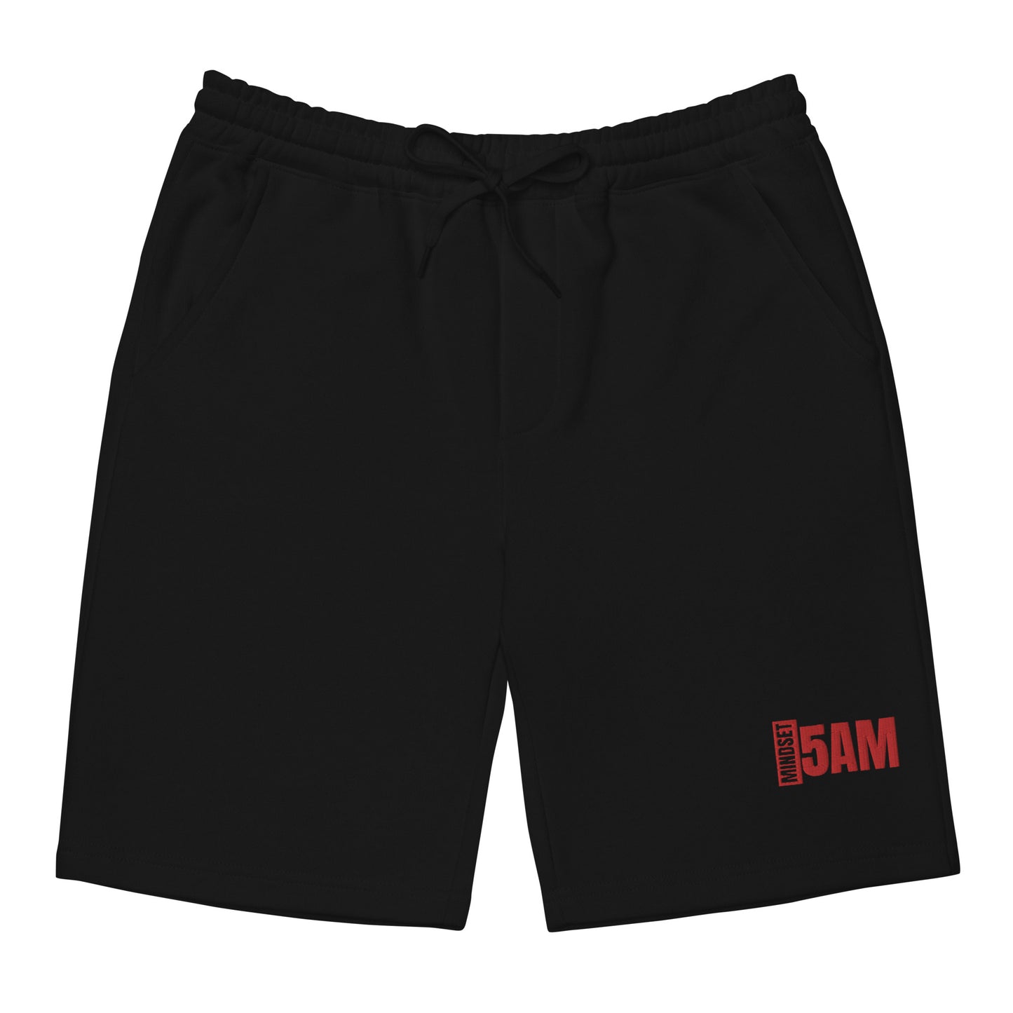 "5A.M" Fleece Shorts With Embroidery