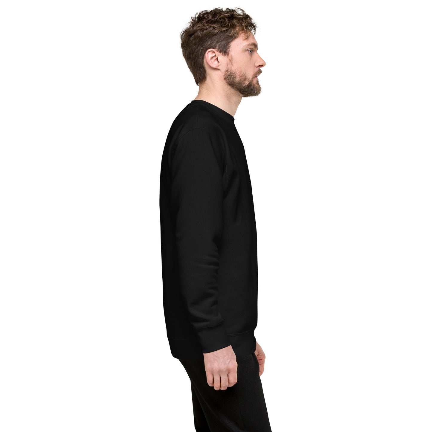 "Ante Meridiem" Premium Sweatshirt With Embroidery