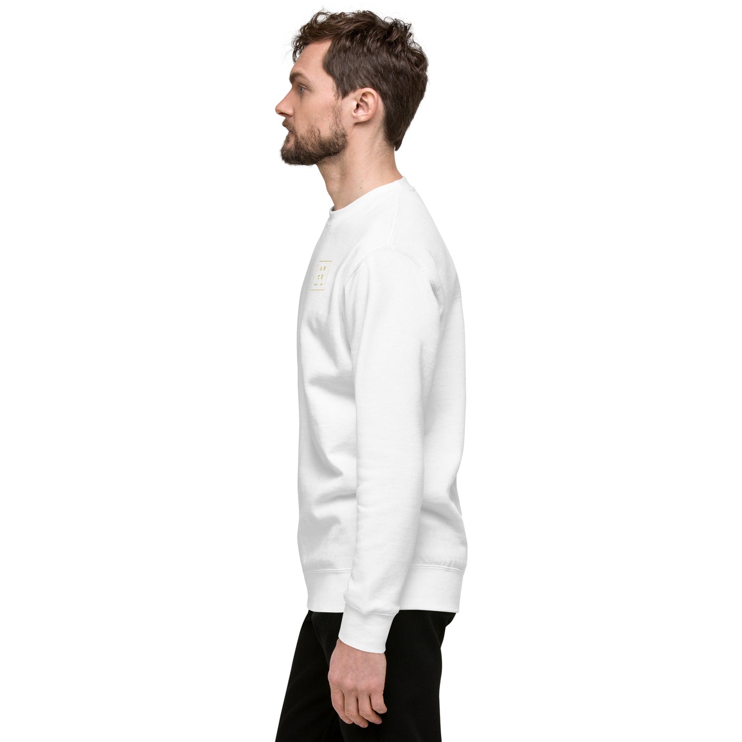 "Ante Meridiem" Premium Sweatshirt With Embroidery