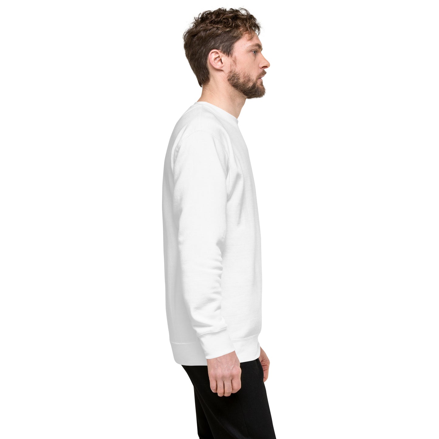 "Ante Meridiem" Premium Sweatshirt With Embroidery