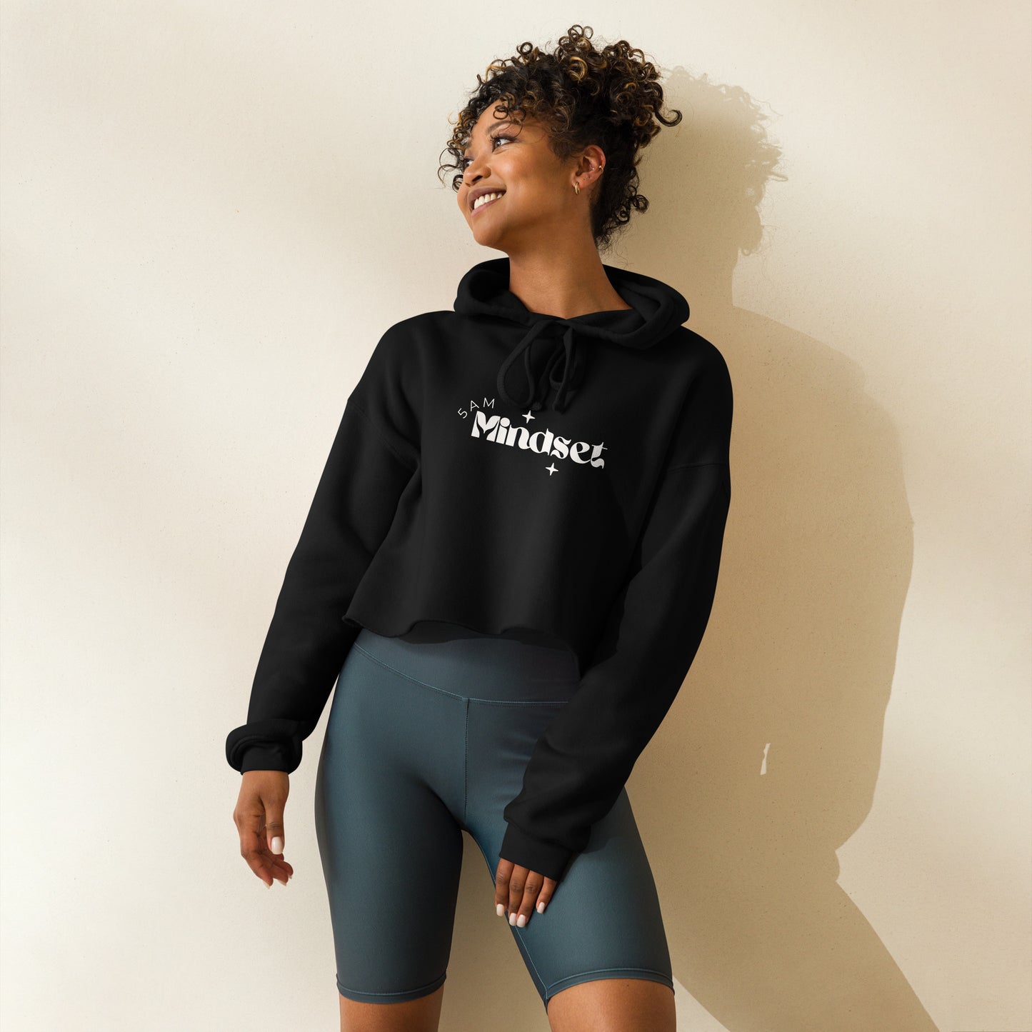 "5AM Mindset" Crop Hoodie