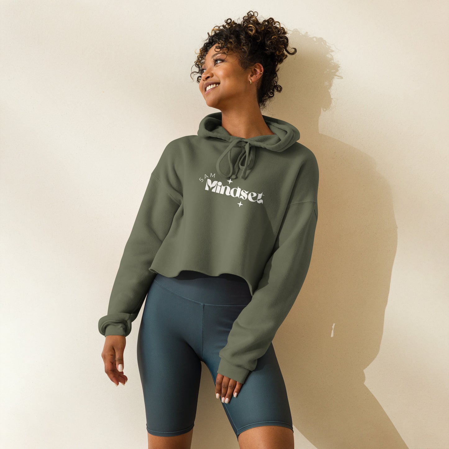 "5AM Mindset" Crop Hoodie